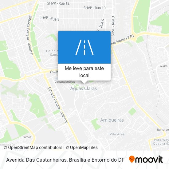 Avenida Das Castanheiras mapa