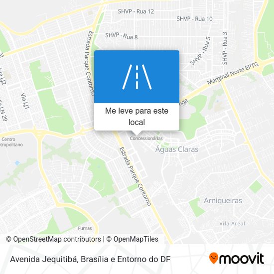Avenida Jequitibá mapa