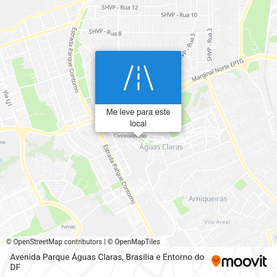 Avenida Parque Águas Claras mapa