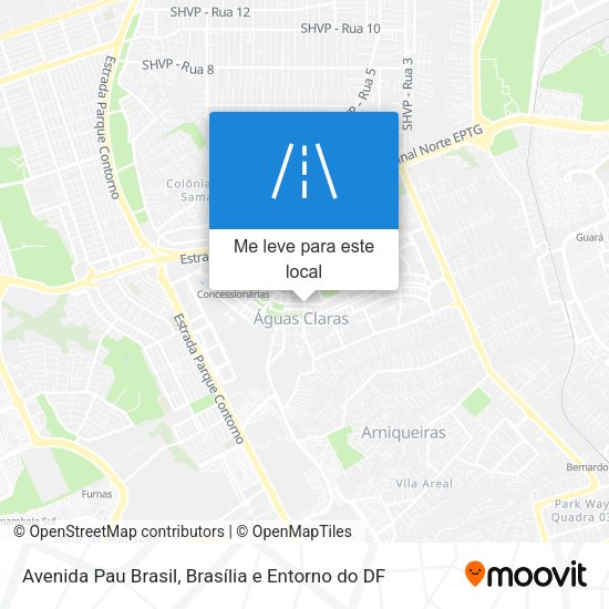 Avenida Pau Brasil mapa