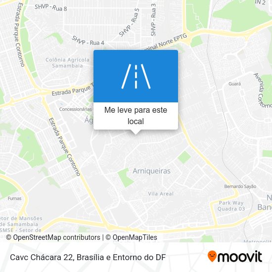 Cavc Chácara 22 mapa