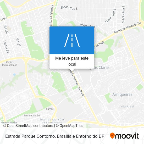 Estrada Parque Contorno mapa