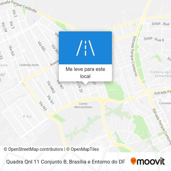 Quadra Qnl 11 Conjunto B mapa