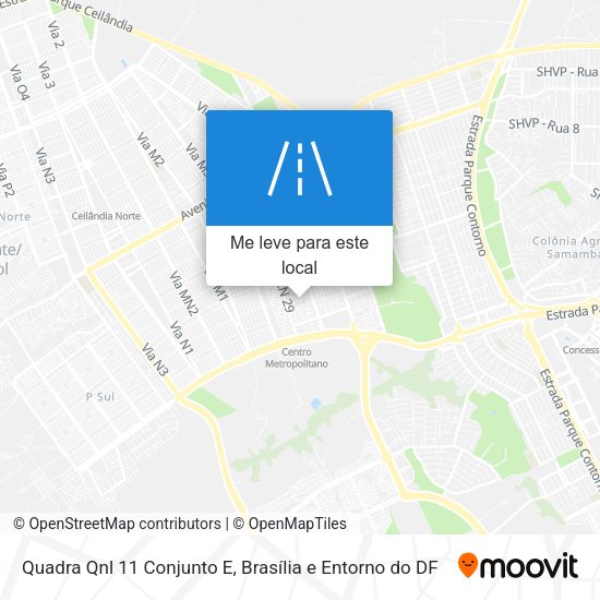 Quadra Qnl 11 Conjunto E mapa