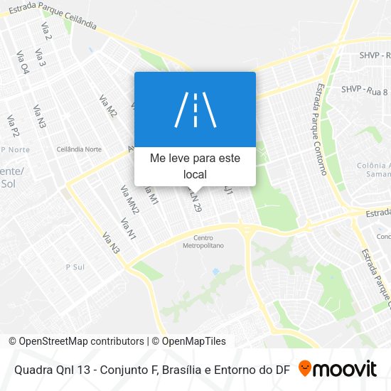 Quadra Qnl 13 - Conjunto F mapa