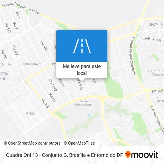 Quadra Qnl 13 - Conjunto G mapa