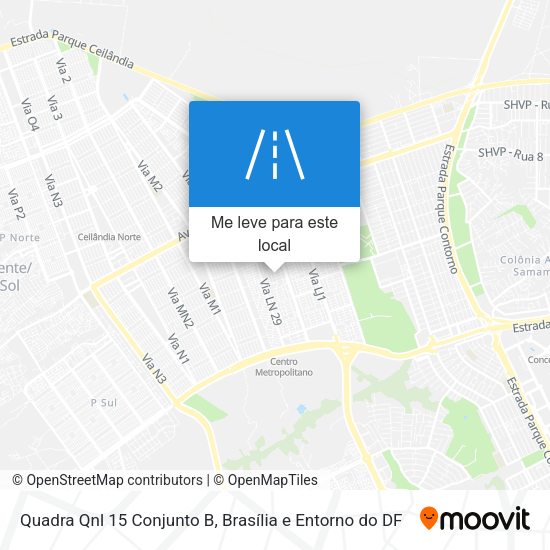 Quadra Qnl 15 Conjunto B mapa