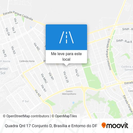 Quadra Qnl 17 Conjunto D mapa