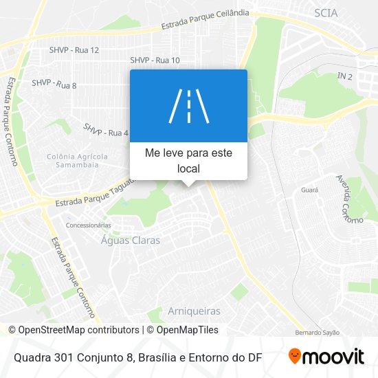 Quadra 301 Conjunto 8 mapa