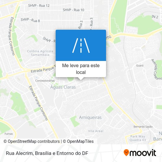 Rua Alecrim mapa