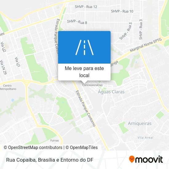 Rua Copaíba mapa