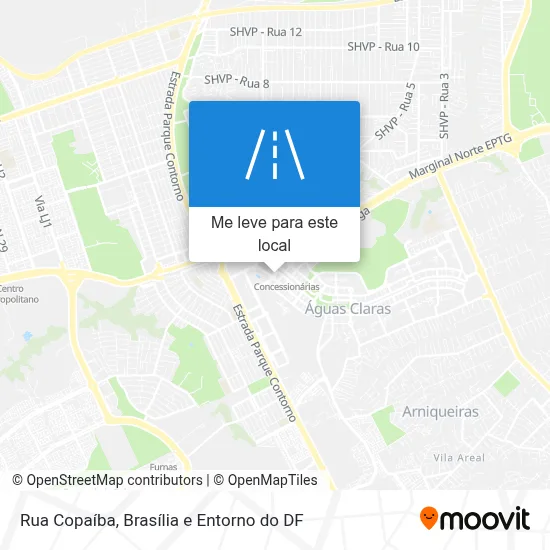 Rua Copaíba mapa