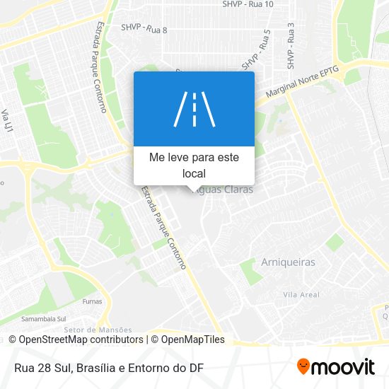 Rua 28 Sul mapa