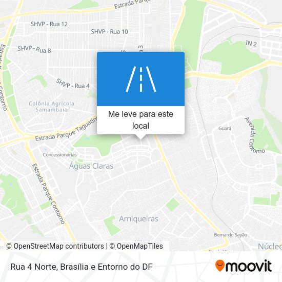 Rua 4 Norte mapa