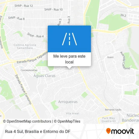 Rua 4 Sul mapa