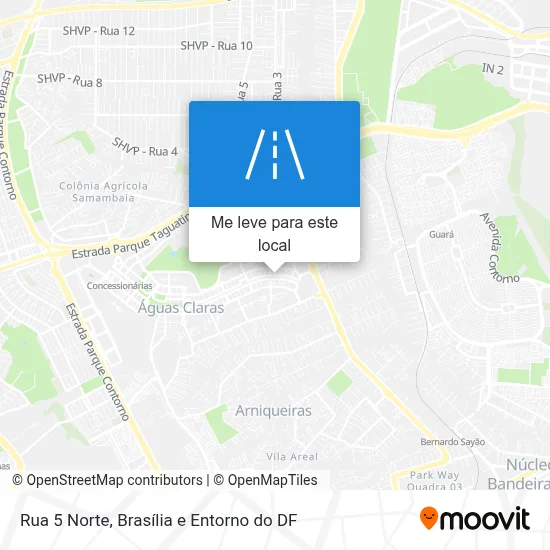 Rua 5 Norte mapa