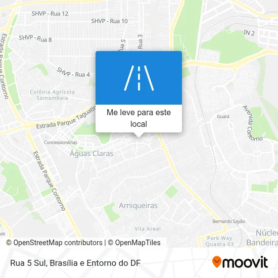 Rua 5 Sul mapa