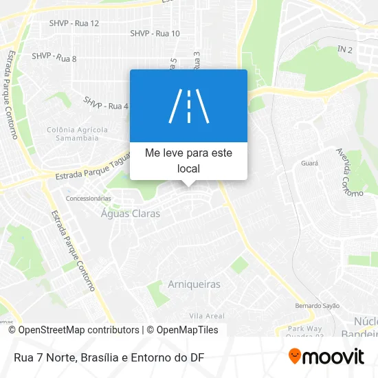 Rua 7 Norte mapa