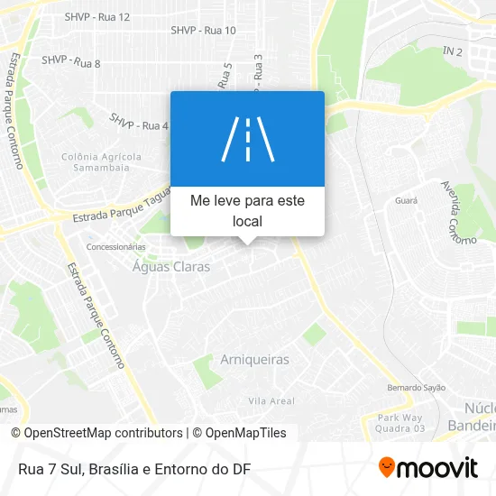 Rua 7 Sul mapa