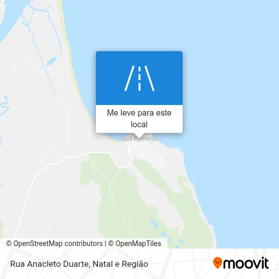 Rua Anacleto Duarte mapa