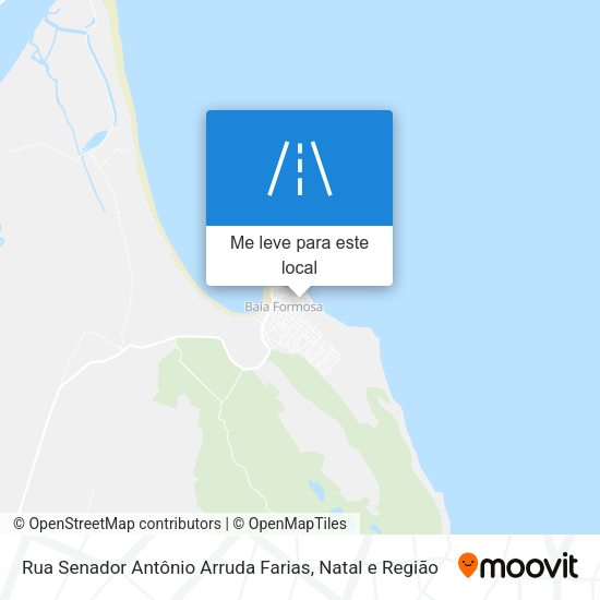 Rua Senador Antônio Arruda Farias mapa
