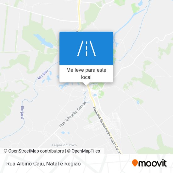 Rua Albino Caju mapa