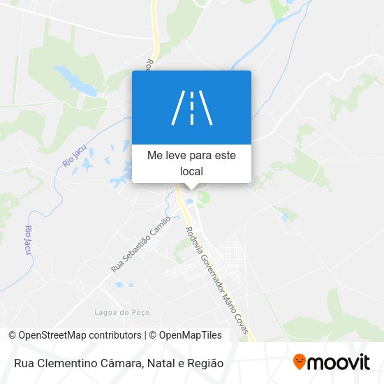 Rua Clementino Câmara mapa