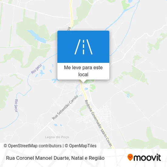 Rua Coronel Manoel Duarte mapa