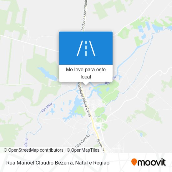 Rua Manoel Cláudio Bezerra mapa