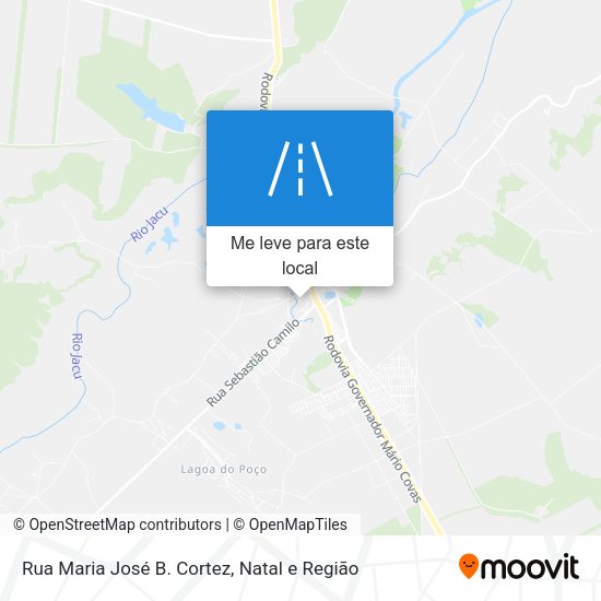 Rua Maria José B. Cortez mapa