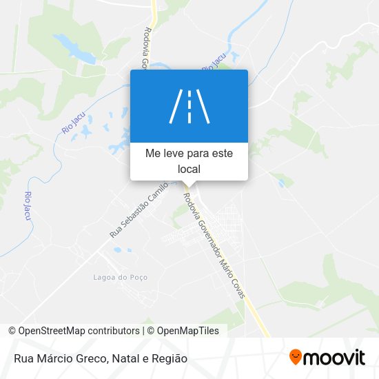 Rua Márcio Greco mapa