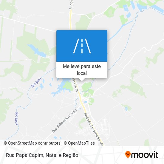Rua Papa Capim mapa