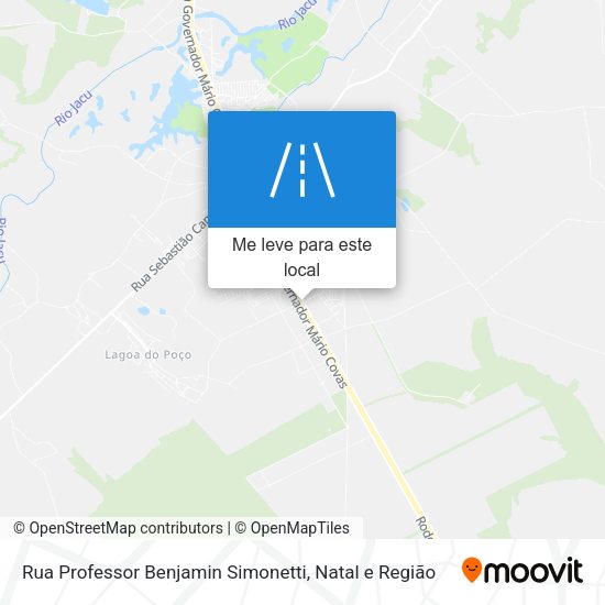 Rua Professor Benjamin Simonetti mapa