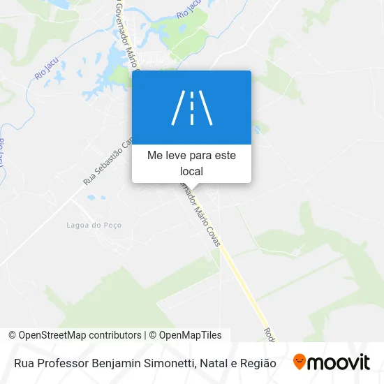 Rua Professor Benjamin Simonetti mapa