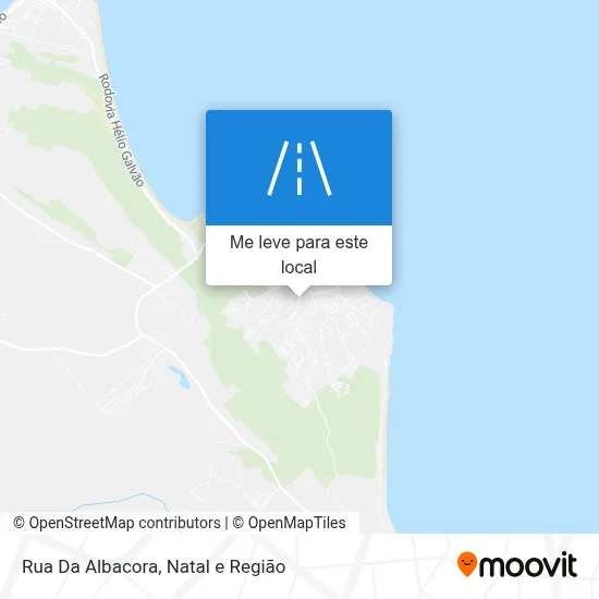 Rua Da Albacora mapa