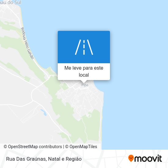 Rua Das Graúnas mapa