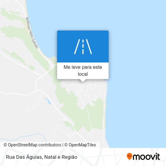 Rua Das Águias mapa