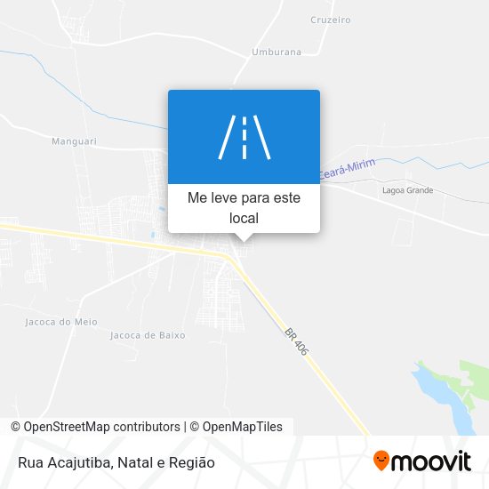 Rua Acajutiba mapa