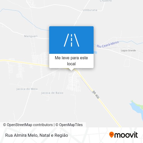 Rua Almira Melo mapa