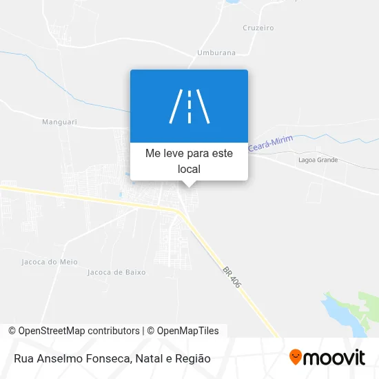 Rua Anselmo Fonseca mapa