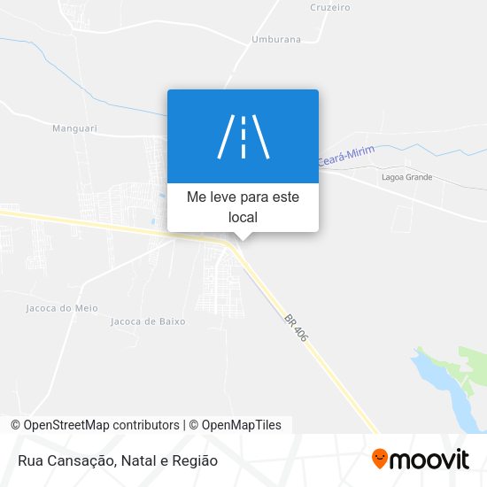 Rua Cansação mapa