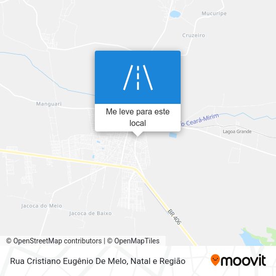 Rua Cristiano Eugênio De Melo mapa