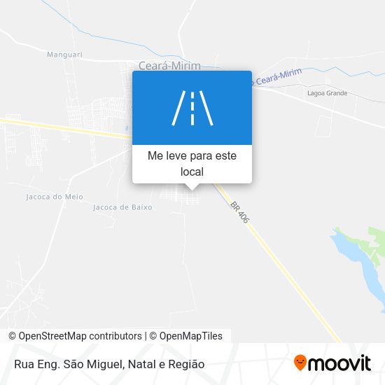 Rua Eng. São Miguel mapa