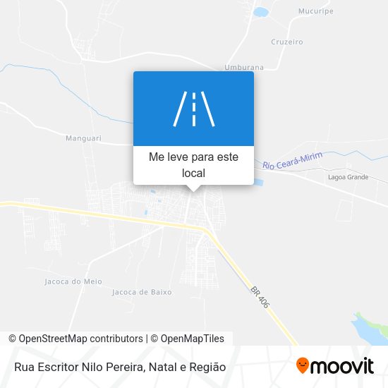Rua Escritor Nilo Pereira mapa