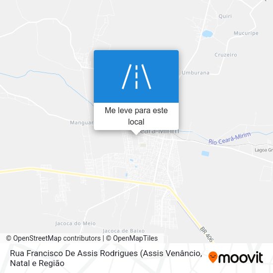 Rua Francisco De Assis Rodrigues mapa