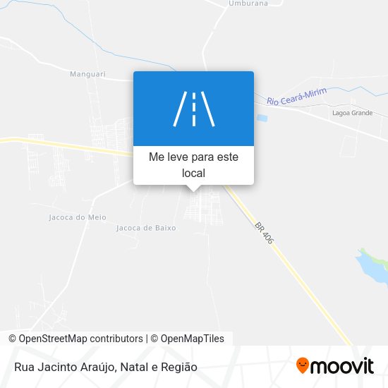 Rua Jacinto Araújo mapa