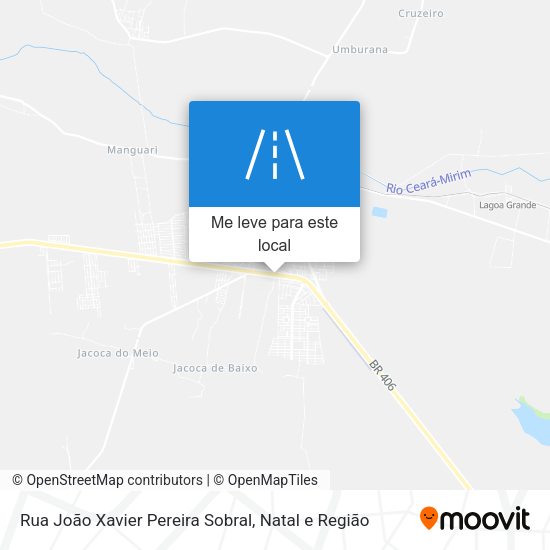 Rua João Xavier Pereira Sobral mapa