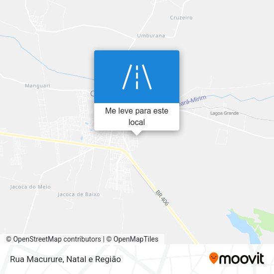Rua Macurure mapa