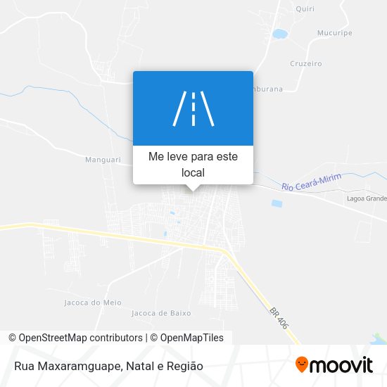 Rua Maxaramguape mapa