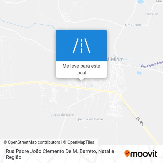Rua Padre João Clemento De M. Barreto mapa